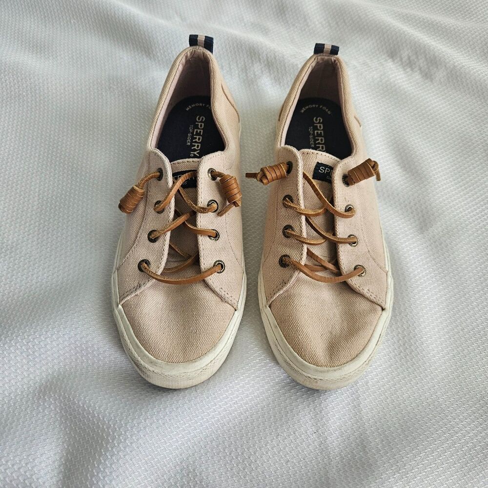 Sperry Top-Siders  Crest Vibe Linen light pink shoes womens 8